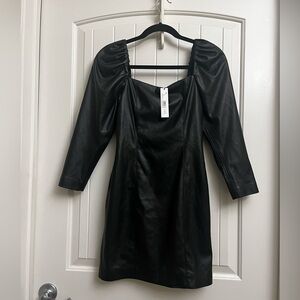 NEW Alice + Olivia Vegan Leather Dress